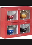 Hallmark Disney Mickey Mouse Icon Glass Ornaments Set Of 4 New In Box Great Gift. Fixed Price $50.00.