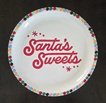 Hallmark Porcelain Santa Sweets Colorful Holiday Serving Plate 10 In. New. Fixed Price $13.95.