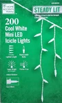 Home Accents Holiday 200 Ct Cool White Steady Lit Mini Led Icicle Lights 17.5 Ft. Fixed Price $25.99.