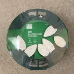 Home Accent Holiday 24RT3692415WW 100 Warm White Faceted C9 Led Lights New. Fixed Price $39.99.
