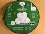 New 2025! Holiday Time 100 Cool White Led Super Bright G30 Lights Grn Wire 58.1'. Fixed Price $29.95.