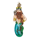 Old World Christmas Neptune Blown Glass Ornament. Fixed Price $23.99.
