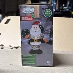 Santa Gemmy Inflatable 3.5 Ft Tall Led Airblown Lights Up Camo New. Fixed Price $29.99.