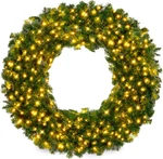 Best Choice Products 60" Pre-lit Fir Christmas Wreath 300 Led Lights 930 Pvc Tip. Fixed Price $226.82.