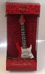 Broadway Gifts Co Red White Electric Guitar Hanging Christmas Ornament 5" Tall. Fixed Price $9.99.