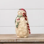 New 10" Winter Snowman Candy Cane Christmas Figure Ragon House Vintage Hat Scarf. Fixed Price $55.99.