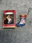 1997 Daughter Pressed Stocking Hallmark Keepsake Christmas Ornament Box. Fixed Price $6.50.