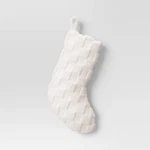 Plush Checkerboard Pattern Christmas Stocking Wondershop 20". Fixed Price $15.00.