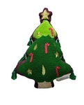 New Opalhouse By Jungalow Fabric 17" Green Christmas Tree Throw Pillow Cushion. Fixed Price $17.50.