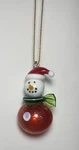Christmas Glass Snowman Holiday Tree Ornament Decoration. Fixed Price $14.99.