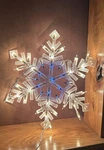 Northlight 15" Led Pure White And Blue Snowflake Christmas Window Silhouette. Fixed Price $22.22.