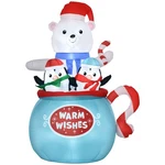 Inflatable Christmas Polar Bear Yard Decoration Waterproof Led Light Up. Fixed Price $60.99.