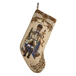 Peking Handicraft Nutcracker Embroidered Christmas Stocking, 18-INCH Length, .... Fixed Price $133.08.