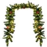9' Pre-lit Artificial Christmas Garland Red Berries W/ 100 Led Lights & Timer. Fixed Price $36.99.