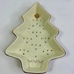 Formalities By Baum Brothers Christmas Tree Candy Dish Ivory Gold Nwot. Fixed Price $25.20.