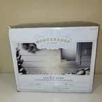 Lit Led Hanging Star Window Decor With 70 Warm White Bulbs. Fixed Price $28.00.