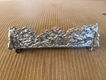 Vintage (2003) Arthur Court Aluminum Serveware Magnolia Cracker Tray Footed 9". Fixed Price $20.00.