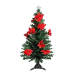 Dak 4' Pre-lit Poinsettias Artificial Christmas Tree Multicolor Lights. Fixed Price $100.49.
