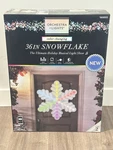 Gemmy Orchestra Of Lights 36.22 Inch Color-changing Freestanding Snowflake Led. Fixed Price $134.95.