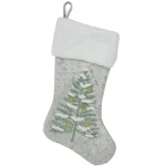 Dyno 20 Snow Covered Green Tree Gray Christmas Stocking With White Cuff. Fixed Price $25.19.