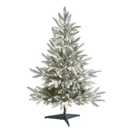 Nearly Natural 3FT Flocked Manchester Spruce Christmas Tree W/ 50 Lights. Fixed Price $86.99.