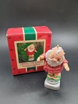 Hallmark 1986 Jolly Hiker Santa Tipping The Scales Christmas Ornament. Fixed Price $12.09.