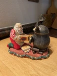 Vintage House Of Lloyd Firing Up For Christmas Santa Stove Incense Burner Figure. Fixed Price $30.00.