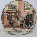 Royal Doulton 13.5" Charger Plate Dr. Johnson Cheshire Cheese D6377 Vintage. Fixed Price $30.00.