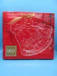 Mikasa Sleigh Bells Crystal Glass Christmas Platter 15-1/4" WY449-601 Japan New. Fixed Price $25.00.