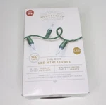 Wondershop 100CT Cool White Led Mini Christmas String Lights New. Fixed Price $10.00.