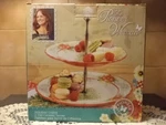 The Pioneer Woman Holiday Cheer 2-TIER Ceramic Server New In Box. Fixed Price $25.00.