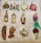 Old World Christmas Bride's Tree Collection - Set Of 12 Glass Ornaments & Box. Fixed Price $149.99.