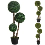 Homcom Artificial Tree Ball Boxwood Topiary For Indoor Outdoor. Fixed Price $52.99.