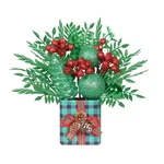 Super Holiday Buffalo Check Plaid Green Glitter Mini Christmas Tree Small. Fixed Price $15.75.
