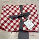 New Threshold Target Christmas Tree Skirt Red White Gingham Check Farmhouse 2022. Fixed Price $24.99.