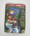 Dimensions Felt Applique Kit Snowman Christmas Stocking 18 Sequins Beads 8092. Fixed Price $17.00.