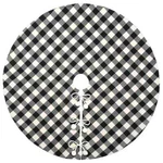 National Tree Company 48" Black White Plaid Christmas Skirt Designer New. Fixed Price $59.95.