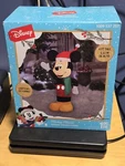 Disney Mickey Mouse Santa Hat Christmas Gemmy Airblown Inflatable Yard Decor 4'. Fixed Price $23.39.