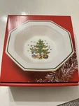 Nikko Christmastime Vegetable Bowl 9" Octagon Rim Serving Holiday New. Fixed Price $25.00.