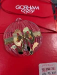 Gorham Vintage 1991 Christmas Ornaments Lead Crystal Ball With Bow. Fixed Price $20.00.