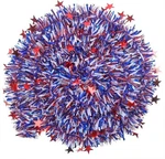 Ccinee 33FT 4TH Of July Tinsel Garland,patriotic Metallic Star For Indep. Fixed Price $20.50.