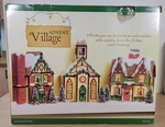 Christmas Advent Village Calendar Costco Houses Doors Church Large With Box. Fixed Price $49.97.