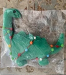 West Elm Pottery Barn Dinosaur Pillow 17"W X 20"L Christmas Light Up New. Fixed Price $59.00.
