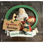 Coca-cola Trim Tree Collection 1956 Santa With Painting Elf Ornament 1994. Fixed Price $15.10.