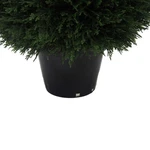Vickerman 24" Contemporary Plastic Artificial Cedar Ball In Green. Fixed Price $328.24.