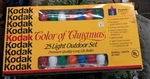 Kodak Color Of Christmas 25 Light Set Indoor/outdoor *working* Feet Brand New. Fixed Price $39.50.