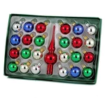 Kurt S. Adler Multi Balls With Topper Ornament Set Mini Tree Decorations. Fixed Price $41.99.