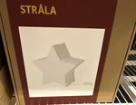 Ikea Strala Table Lamp, Star-shaped/white, 9 7/8 ". Fixed Price $29.98.