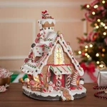Claydough Gingerbread House Lighted Christmas Building Figurine J3628 12 Inch. Fixed Price $89.00.