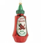 Hot Sauce Glass Ornament Spicy Pepper Sur Table Chinese Thialand Food Noodle. Fixed Price $22.99.